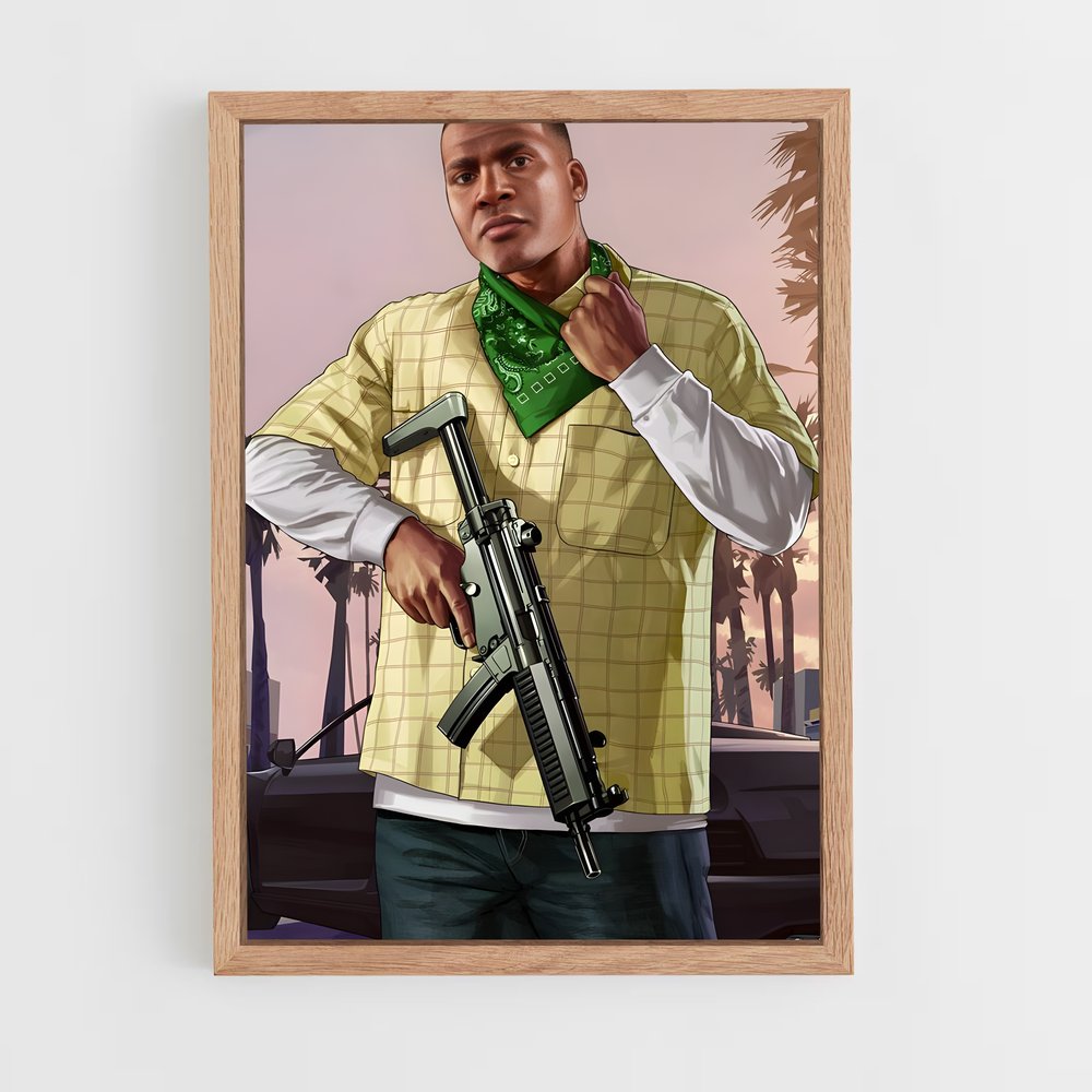 Poster Gunner in Yellow – affiche GTA V (vue 4)
